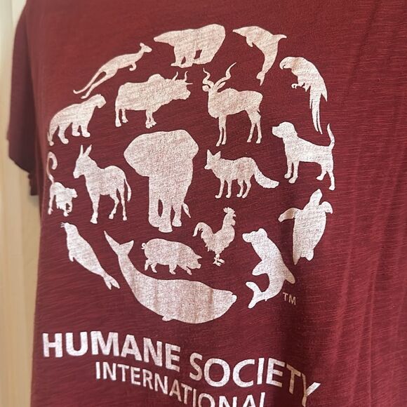 Humane Society International T-shirt Graphic Tee Top Women’s  Medium M - Picture 2 of 3